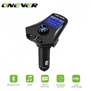 Car Mp3 Player Wireless Bluetooth FM Transmitter  Modulator HandsFree Car Kit A2DP 5V 2.1A USB Charger Support U Disk/TF Card