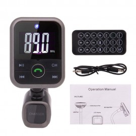 Car Kit MP3 Player Wireless Bluetooth FM Transmitter Radio Adapter Car Charger USB SD Card Reader and Calling Remote Control