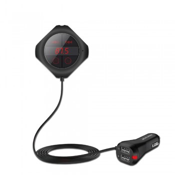 Onever FM Transmitter Bluetooth Handsfree Car Kit Radio Transmitter Wireless FM Modulator Car MP3 Player TF U Disk Dual USB