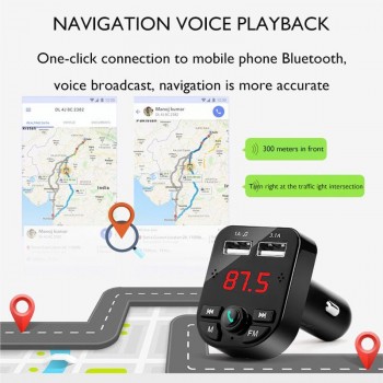 JINSERTA Bluetooth FM Transmitter Handsfree Car MP3 Player U-Disk TF Audio Receiver FM modulator Dual USB Car Charger 3.1A 1A