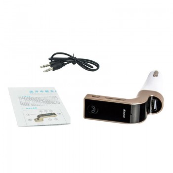 Car Charger Wireless Led Display Window Line Audio Input Portable Bluetooth MP3 Player LCD FM Transmitter Handsfree Car Kit