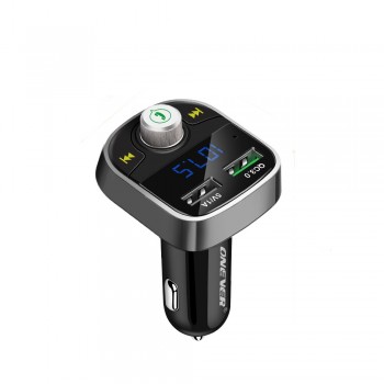 Onever Fast Charger 3.0 FM Transmitter Bluetooth FM Modulator Handsfree Car MP3 Player Support USB Flash Drive SD Card FLAC/APE