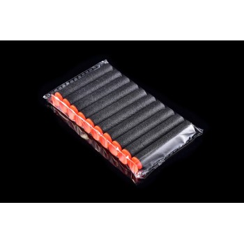 50pcs 7.2cm Powerful Sucker Nerf Bullets Outdoor Toys Soft Hollow Head Funny Sports Gun Toy Fun Game For Children Birthday Gift