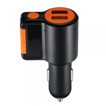 Dual USB Bluetooth MP3 Player Car Hands-free FM Transmitter BC09 Car Charger