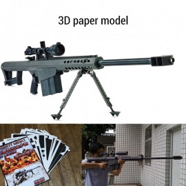 Super Large DIY Paper Model Barrett M82A1 Toy Gun Model Can Not Shoot  But Have Cool Shaped For Like Collecting Gun Toys  Boys