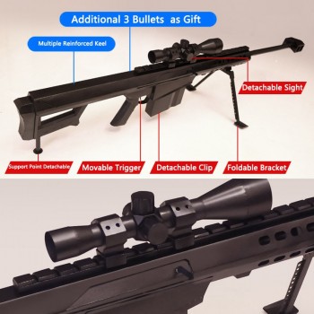 Super Large DIY Paper Model Barrett M82A1 Toy Gun Model Can Not Shoot  But Have Cool Shaped For Like Collecting Gun Toys  Boys