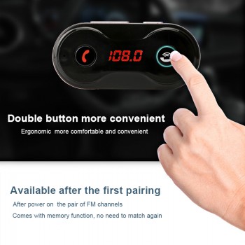 Music Mini Wireless Bluetooth MP3 Hands Free FM Transmitter Aux Modulator Handsfree Car Kit Audio MP3 USB Car Charger 12V-24V