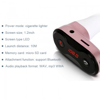 Music Mini Wireless Bluetooth MP3 Hands Free FM Transmitter Aux Modulator Handsfree Car Kit Audio MP3 USB Car Charger 12V-24V
