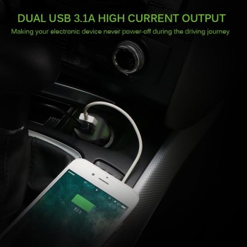 Onever DAB Receiver Bluetooth 4.2  FM Transmitter Car Kit Music Player Modulator Dual USB  2.1A  Charger Support TF with Antenna