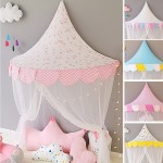 Kids Teepee Tipi Tents Children Play House Cottages Cotton Bed Tent Canopy Foldable Crib Baby Room Photography Props Toy Tent