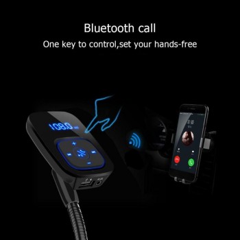 Wireless Bluetooth Car Kit FM Transmitter Radio Handsfree MP3 Player Dual Port USB Charger Cigarette Cighter Car Electronics