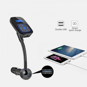 Wireless Bluetooth Car Kit FM Transmitter Radio Handsfree MP3 Player Dual Port USB Charger Cigarette Cighter Car Electronics