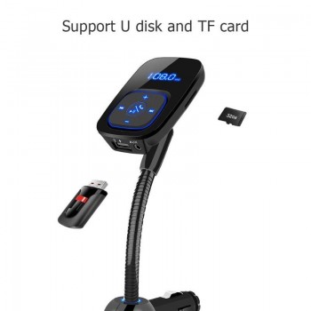Wireless Bluetooth Car Kit FM Transmitter Radio Handsfree MP3 Player Dual Port USB Charger Cigarette Cighter Car Electronics