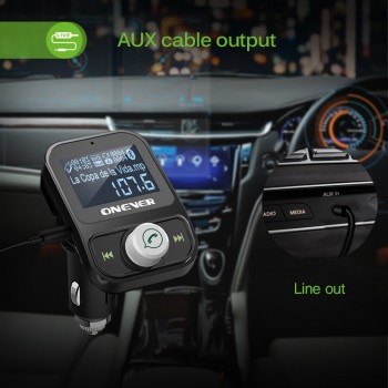 Bluetooth FM Transmitter Modulator Car Kit USB Charger Adapter DC 12-24V Wireless MP3 Player Hands-free Call