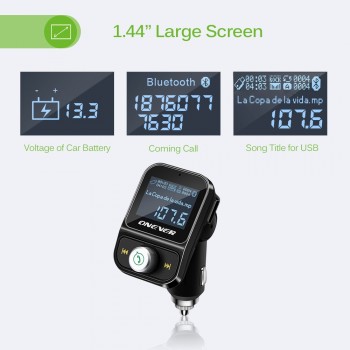 Bluetooth FM Transmitter Modulator Car Kit USB Charger Adapter DC 12-24V Wireless MP3 Player Hands-free Call