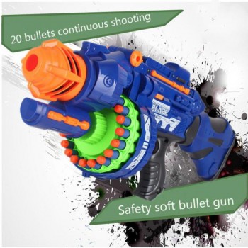 Electric Toy Guns Of Soft Elastic Plastic Fired Bullets To Fight 20 Bursts Of Sniper Parent-child Field Gun Toys For Children
