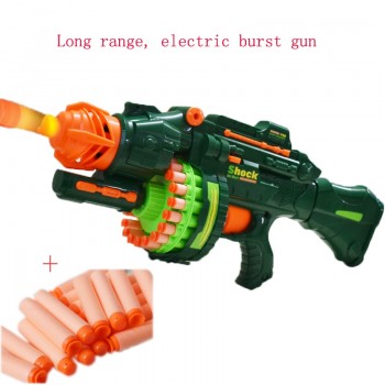 Electric Toy Guns Of Soft Elastic Plastic Fired Bullets To Fight 20 Bursts Of Sniper Parent-child Field Gun Toys For Children