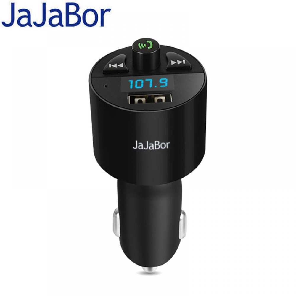 JaJaBor Car FM Audio Transmitter Modulator USB Charger Bluetooth Car Kit Handsfree A2DP Audio Music MP3 Player Digital Display
