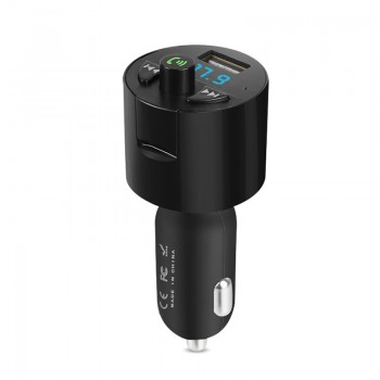 JaJaBor Car FM Audio Transmitter Modulator USB Charger Bluetooth Car Kit Handsfree A2DP Audio Music MP3 Player Digital Display