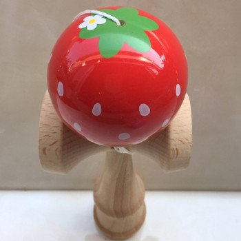 Cute Strawberry and Rabbit Kendama oy Ball Outdoor Fun Sports Juggling Ball Toy Fashion  Paint Wooden Toy Ball Gift For Children