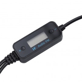 Car MP3 Audio Transmitter Adapter Converter FM-185 FM Transmitter Car Kit LCD With Micro USB Charger for Samsung Android Phone