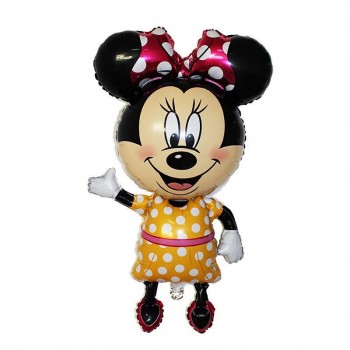 110cm Giant Mickey Minnie Inflatable Toys Cartoon Foil Birthday Party Balloon Airwalker Balloons for Kids Baby Toys