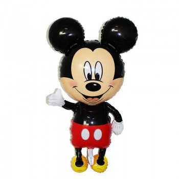 110cm Giant Mickey Minnie Inflatable Toys Cartoon Foil Birthday Party Balloon Airwalker Balloons for Kids Baby Toys