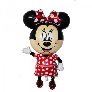 110cm Giant Mickey Minnie Inflatable Toys Cartoon Foil Birthday Party Balloon Airwalker Balloons for Kids Baby Toys