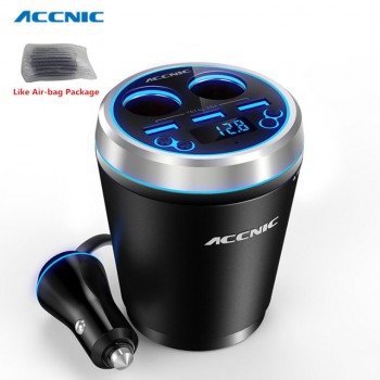 C1 TF/Miscro SD Car Music MP3 Player Handsfree Bluetooth Car Kit FM Transmitter Cigaretter Ligther Adapter 3 USB Cup Car Charger