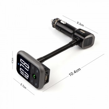 Onever Car Handsfree FM transmitter with Remote Control Wireless Audio Radio Modulator Bluetooth Car Kit Support USB/SD/TF Card