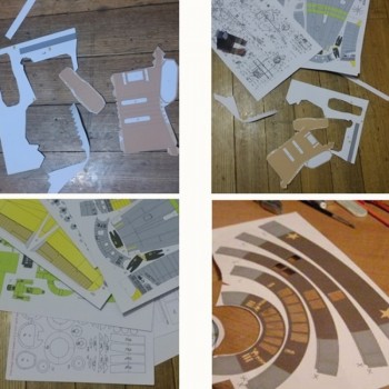 DIY Paper Model  SCAR Rifle Classic Cosplay Props Collection Gifts Full Of Vibrant And Trendy To Let The Children Go To Use It