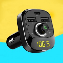 Quick charge 3.1 Car Bluetooth FM Transmitter Dual USB Ports Car Charger FM Modulator MP3 Player Car Lighter Handfree