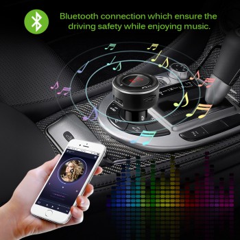 Onever FM Transmitter Bluetooth Car Kit Handsfree Car Kit FM modulator MP3 Audio Player TF USB Drive  3.1A Dual USB Car Charger