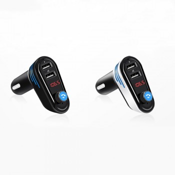 Nulaxy Bluetooth FM Transmitter Car USB Charger FM Modulator Audio Player Hands-free Car Kit Auto Car Aux MP3 Player LCD Display
