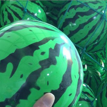 20CM Creative Inflatable Ball Simulation Watermelon Rubber Ball Beach Pool Play Early Education Gifts Soft Toys For Children Kid