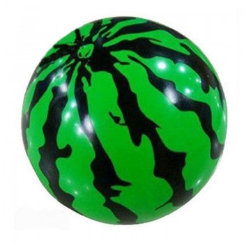 20CM Creative Inflatable Ball Simulation Watermelon Rubber Ball Beach Pool Play Early Education Gifts Soft Toys For Children Kid
