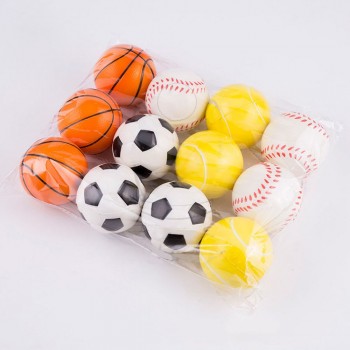 Hand Basketball baseball Football Tennis Exercise Soft Elastic Squuze Stress Reliever Ball Kid Small Ball Toy Adult Massage Toys
