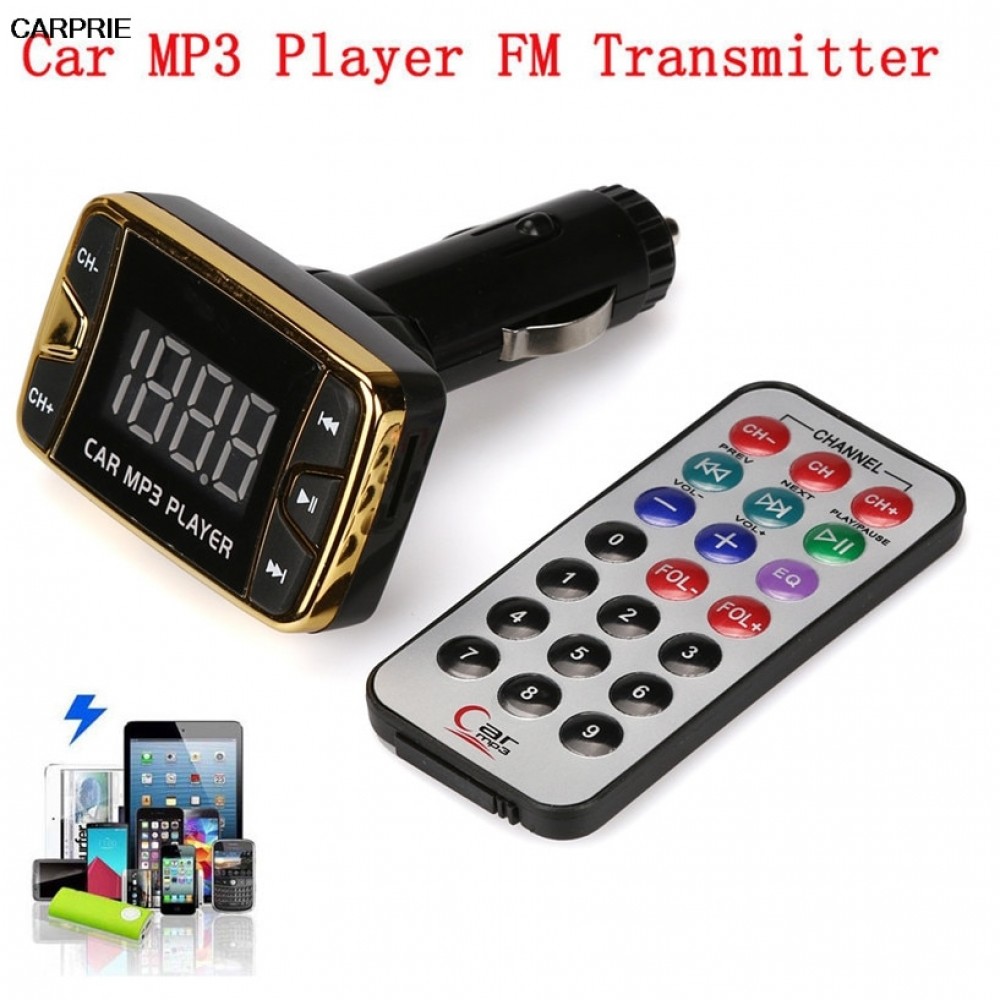 MP3 Player Wireless FM Transmitter Modulator Car Kit USB SD TF MMC LCD Remote