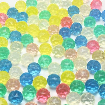 Novelty 5PCS/lot diamond shape Bouncing Ball floating in water child elastic rubber ball kids of pinball bouncy toys