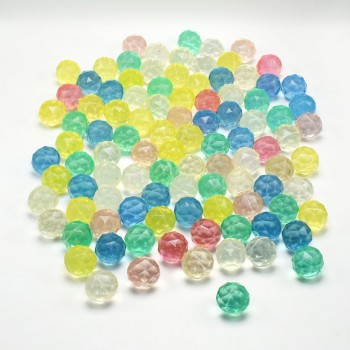Novelty 5PCS/lot diamond shape Bouncing Ball floating in water child elastic rubber ball kids of pinball bouncy toys