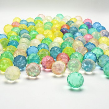 Novelty 5PCS/lot diamond shape Bouncing Ball floating in water child elastic rubber ball kids of pinball bouncy toys