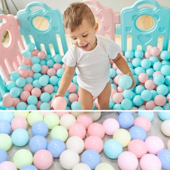 200 Pcs/lot Plastic Ocean Ball Eco-Friendly Colorful Ball Soft Funny Baby Kid Swim Pit Toy Water Pool Ocean Wave Ball Dia 5.5cm