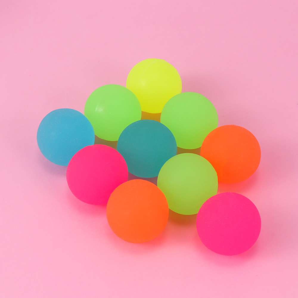 10Pcs/lot Luminous Moonlight High Bounce Toy Balls Kids Gift Party Favor Decoration Kids Glow in the Dark Bouncing Ball