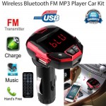 Wireless Bluetooth LCD FM Transmitter Modulator USB Car Kit MP3 Player SD Remote Iron Man Model Car charger #30