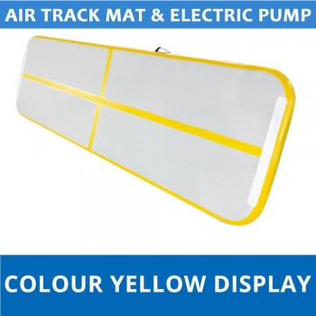 Inflatable Gymnastics AirTrack Tumbling Air Track Floor Trampoline Electric Air Pump for Home Use/Training/Cheerleading/Beach