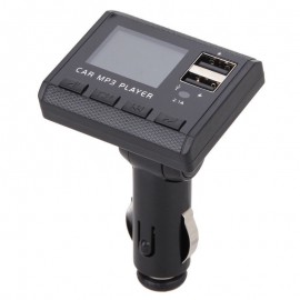 Car Music MP3 Player  High Quality FM Transmitter Modulator Dual USB Charging SD MMC Remote Universal Car Styling @#128