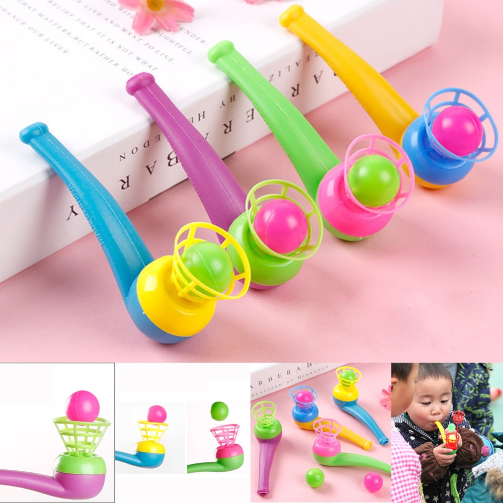 CHAMSGEND Blow Pipe amp; Balls - Pinata Toy Loot/Party Bag Fillers Wedding/Kids outdoor interactive rubber balls for kid