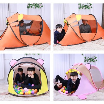 Childrens Pop up Toy Tent Indoor and Outdoor Play Tent Baby Toys House Bear Dog Toy Kids Climbing Folding Tent Marine Ball Pool