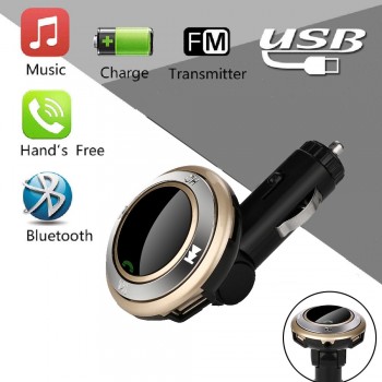 CARPRIE Universal Wireless Hands-Free Q7 USB Charge LED MP3 Bluetooth Car FM Transmitter With MIC ABS Handsfree MP3 Player
