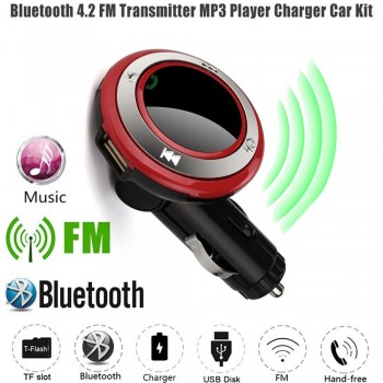 CARPRIE Universal Wireless Hands-Free Q7 USB Charge LED MP3 Bluetooth Car FM Transmitter With MIC ABS Handsfree MP3 Player
